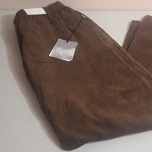 NWT Onia Brown Corduroy Pants Joggers Men Sz Large MSRP $135